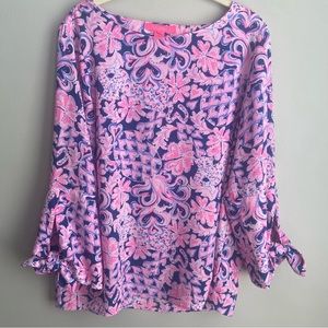 Lilly Pulitzer 3/4 sleeve top, size M